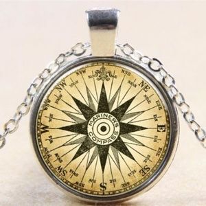Compass necklace, Fashion Jewelry